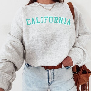 california crewneck, california sweater, gift for her, california gifts, west coast sweatshirt, custom state crewneck, custom gift for her