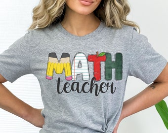 math teacher shirt, funny math teacher gift, math teacher appreciation, teaching shirt, school shirt, math squad shirt, show your work shirt