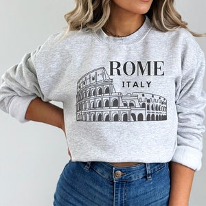 rome italy crewneck, rome crewneck, vogue style italy sweatshirt, vintage italy shirt, europe sweatshirt, rome gifts, venice italy gifts