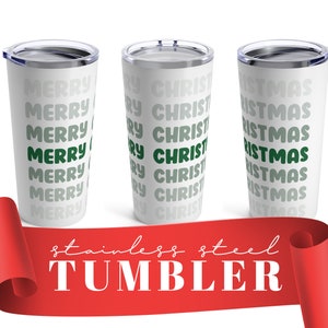 Christmas tumbler, christmas coffee tumbler, christmas mug, merry christmas tumbler, 20oz stainless steel tumbler, christmas cup, xmas mug