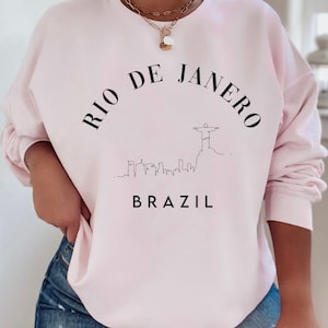 gola redonda brasil rio de janeiro, moletom brasil, moletom américa do sul, presentes brasil, moletom estilo vogue, horizonte do rio de janeiro