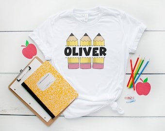 Personalized Pencil Name Shirt - Back to School Shirt