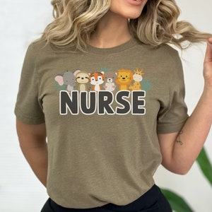 Nurse Shirt, school nurse shirt, nurse tee, gift for nurse, nurse life, nurse, school nurse gift, thank you nurse, Animal Nurse Shirt