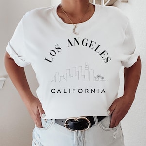 los angeles shirt, vintage california shirt, los angeles gift, west coast shirt, gift for her, california lover gift, hollywood shirt