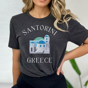 santorini shirt, santorini greece shirt, greek shirt, santorini gift, greece gift, cyclades shirt, greek islands, greek vacation,greece trip