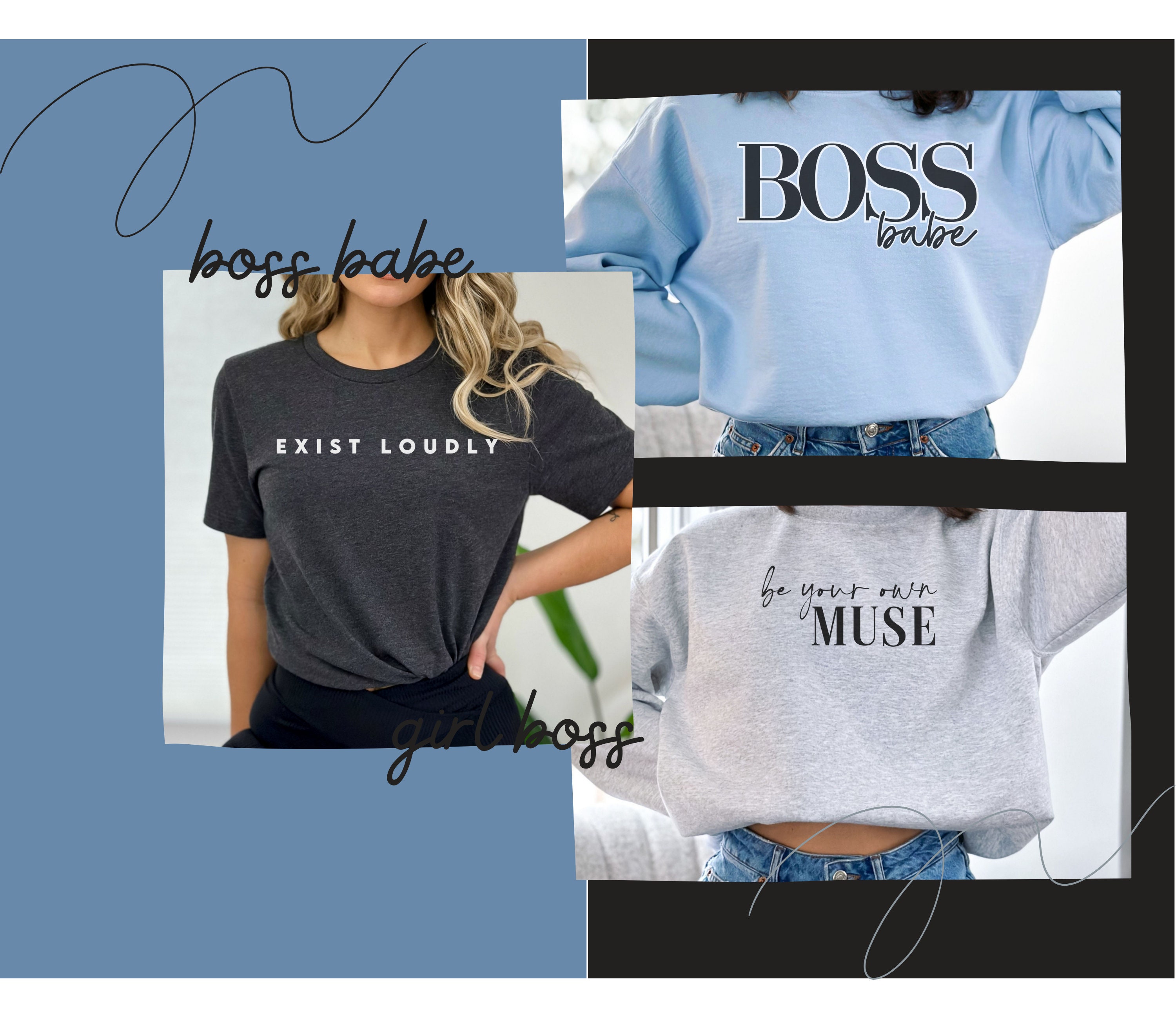 Be Your Own Muse Hoodie, Empowerment Crewneck, Self Love