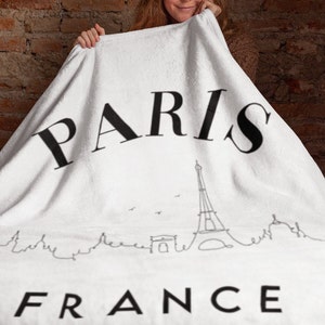 manta de parís, manta de francia, decoración de parís, manta de la torre effiel, parís francia, vogue parís, manta, regalo de parís, regalo de francia, mapa de parís