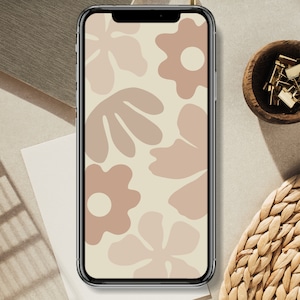 Flowers abstract iPhone Android phone wallpaper | iphone android lock screen | Aesthetic wallpaper | Cute wallpaper | Simple wallpaper