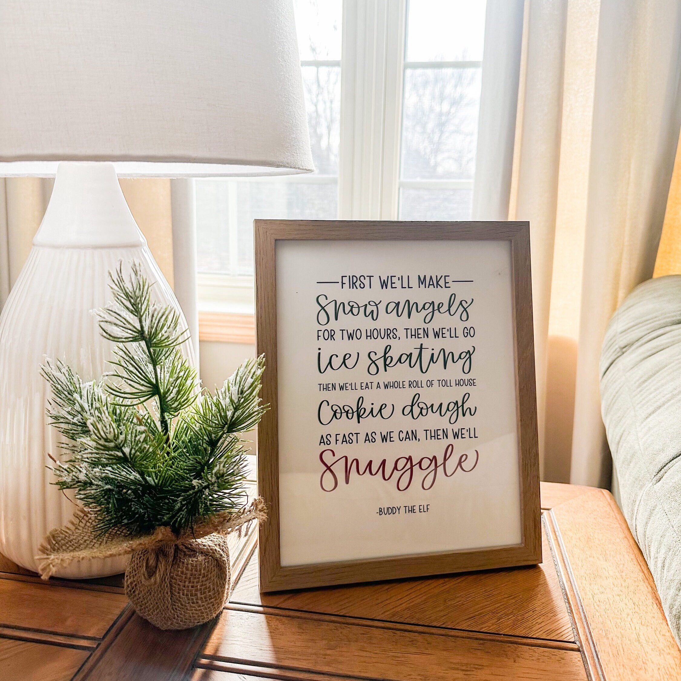 Elf Movie Quote Holiday Printable Art Buddy the Elf Quote Christmas ...