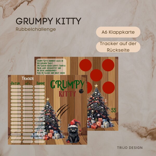 Grumpy Kitty Klappkarte A6