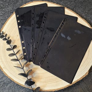 A6 zippless Black n Clear Hüllen Umschläge