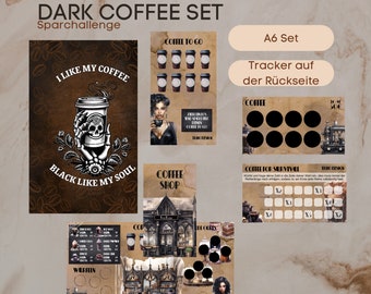 Dark Coffee Set A6