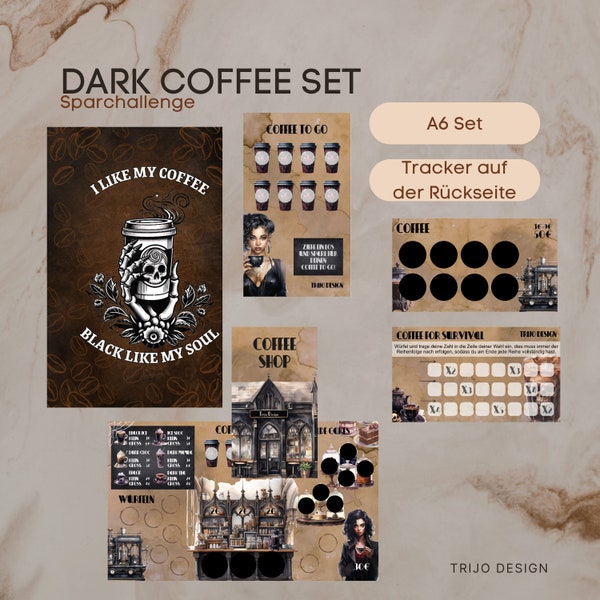 Dark Coffee Set A6