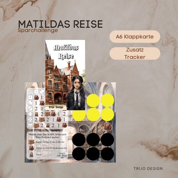 Matildas Reise Klappkarte A6