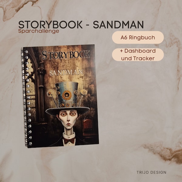 Storybook Sandman A6 Challenge Ringbuch