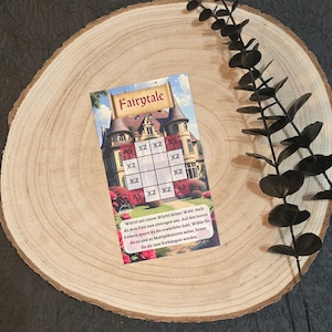 Fairytale Savings Challenge A6 Dark Mary Dice Challenge Budgeting