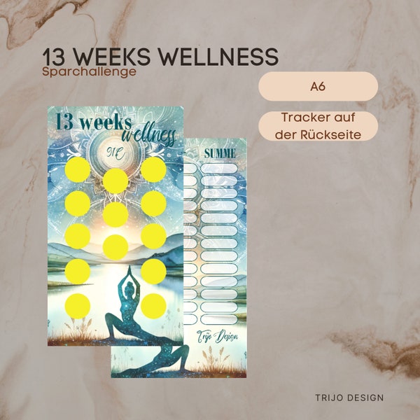 13 Weeks Wellness Rubbelchallenge A6