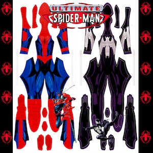 Ultimate Spider-Man Venom Saga Suit Patterns (comic styled) V1
