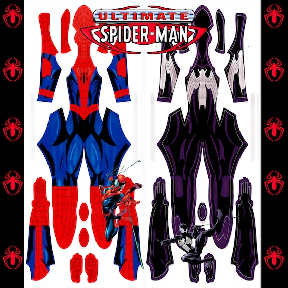 Ultimate Spider-Man Venom Saga Suit Patterns (comic styled) V1