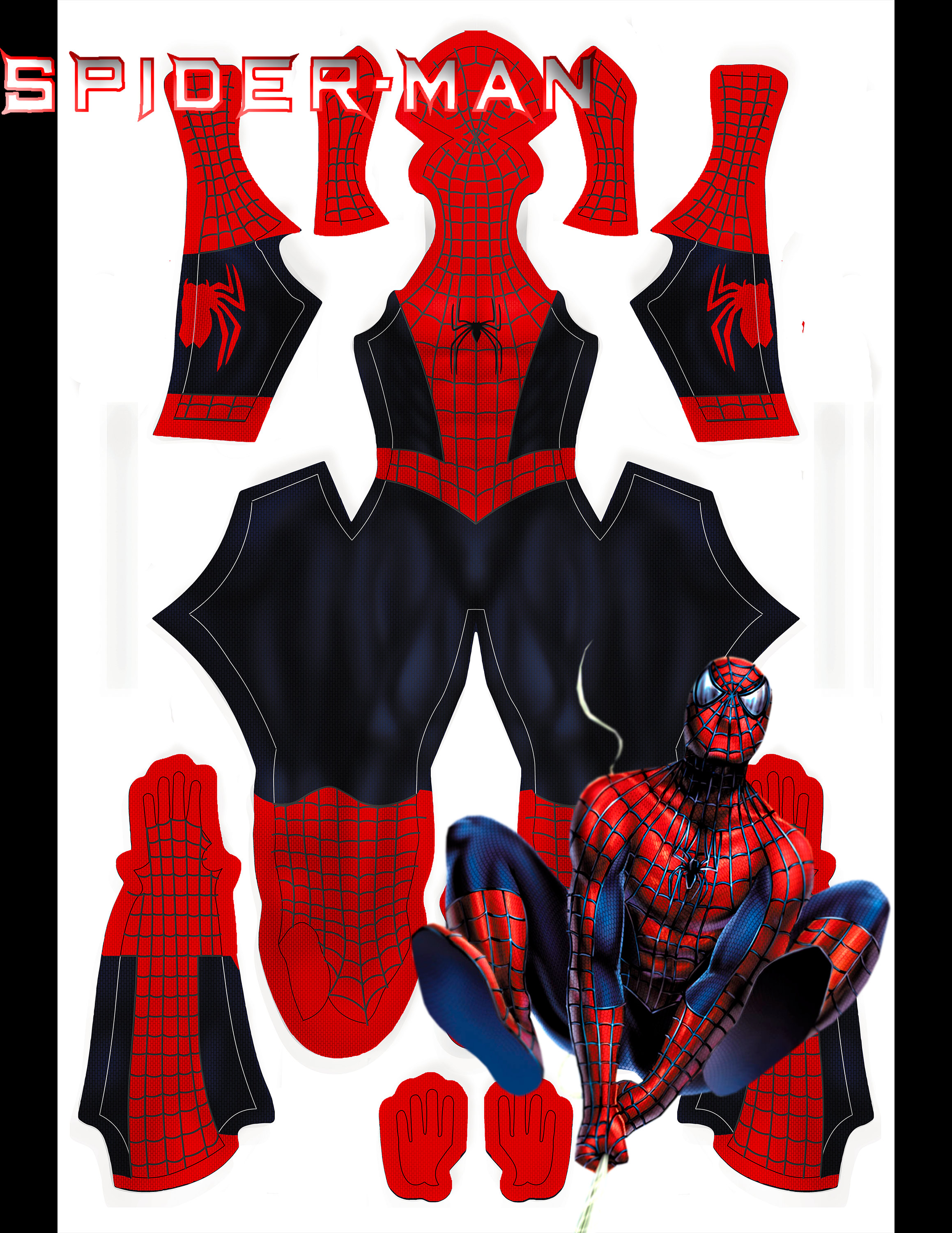 Spider-man 2002 Prototype Suit Pattern V1 