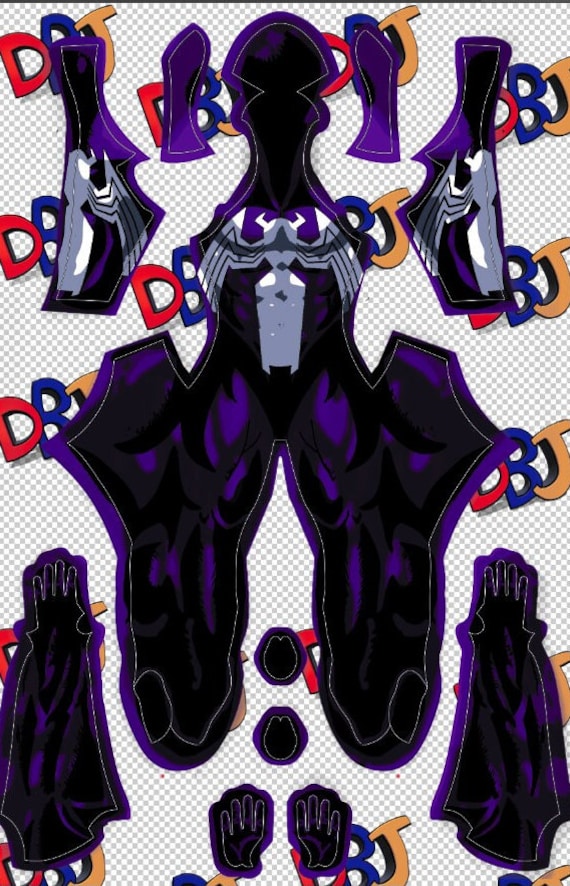 Ultimate Comic Style Symbiote Pattern V2