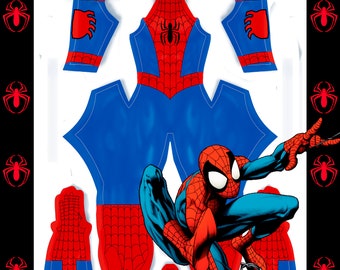 Web of Shadows Spider-man Cosplay Suit Pattern File digital 