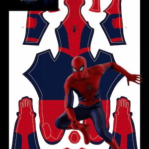 Spider-Man Lotus Classic Suit Flat Pattern