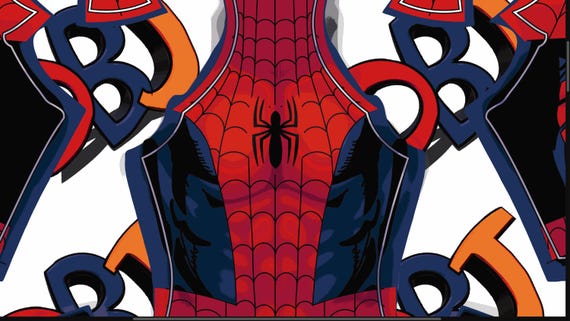 Death Of Spider-Man Ultimate Comic Styled pattern