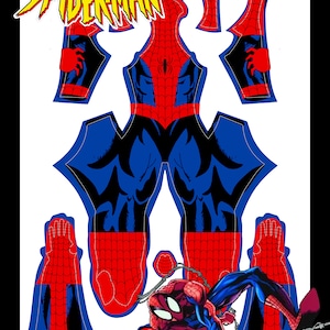90-tals Bagley Spider-Man och Venom serietidningsmönsterpaket v2