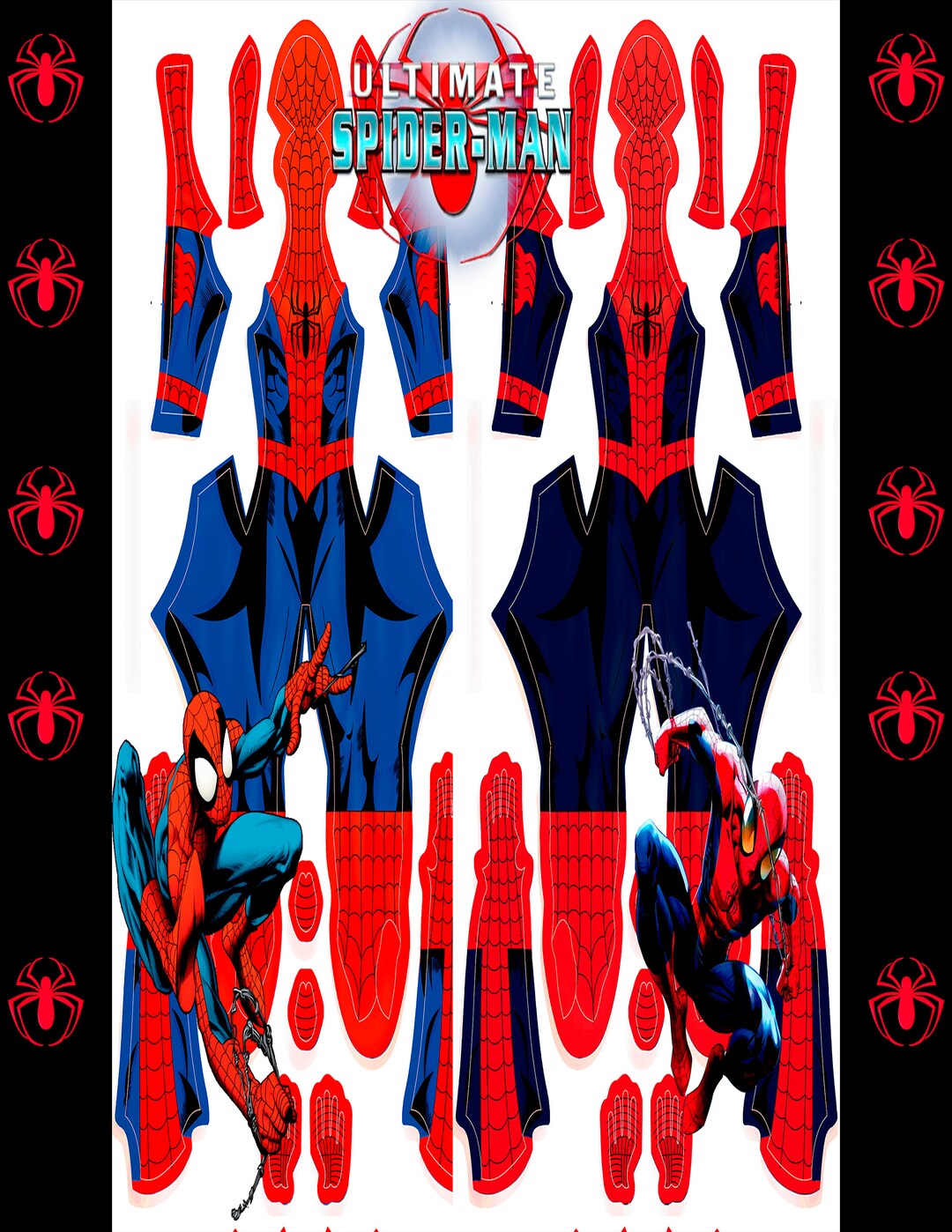 Ultimate Spider-man Comic Styled Pattern V2 Bundle (later Volumes ...