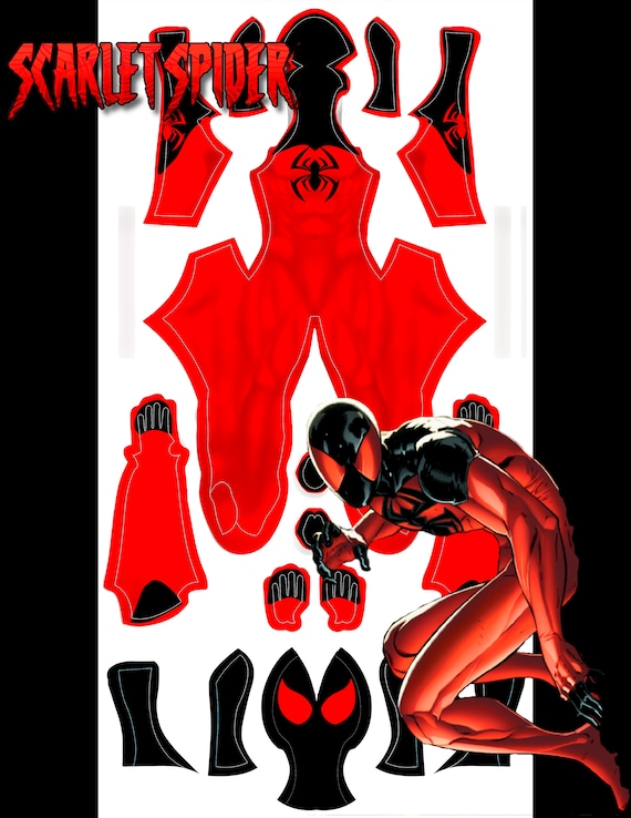 Kaine Scarlet Spider Pattern with extra mask