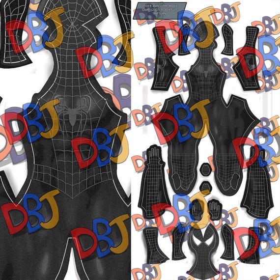 Spider-Man 3: The Game Black Suit Pattern (PS2/Wii/PSP)