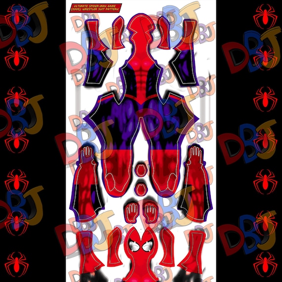 Ultimate Spider-Man 2005 Game Wrestling Suit Pattern V2