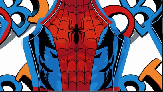 Ultimate Spider-Man Comic Styled pattern V5