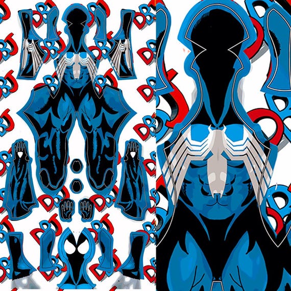 Extra Mask 90s Bagley Comic Style Symbiote Pattern