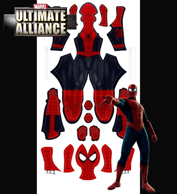 Ultimate Alliance Spidey Pattern with eyes 2 V1