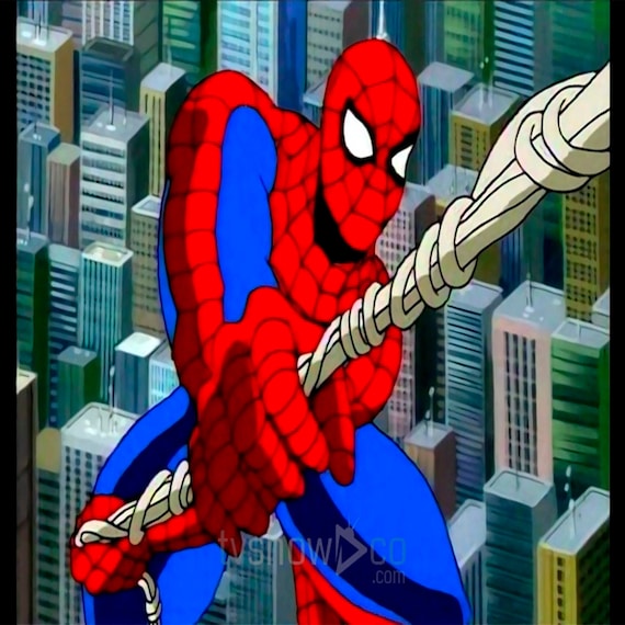 90 年代 TAS スパイダーマン パターン V1 (トゥーン スタイルの