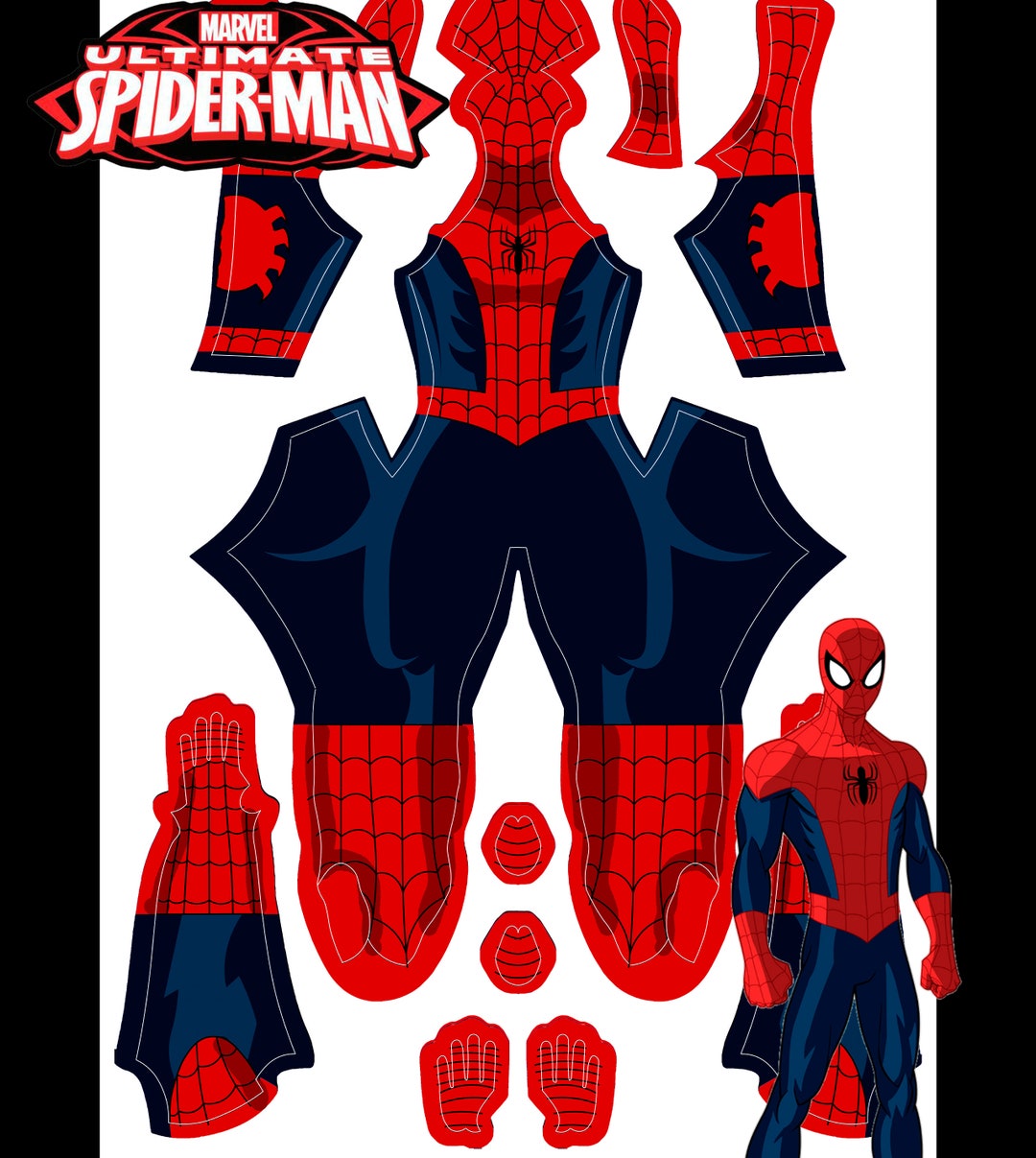 Padrão de programa de TV Ultimate Spider-Man 2012 (versão na tela) V1 ...