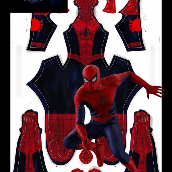 Ultimate Spider Man Suit Pattern Etsy