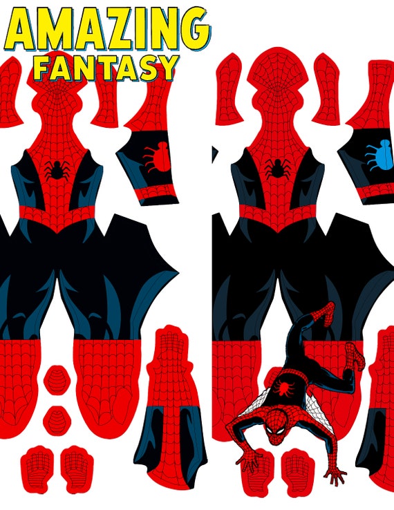 Amazing Fantasy 15 Spider-Man Comic Styled Pattern Bundle V1
