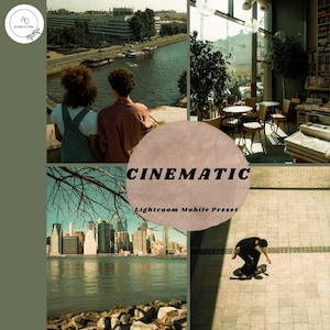 Mobile Lightroom Preset, Instagram Preset | Cinematic Film Aesthetic