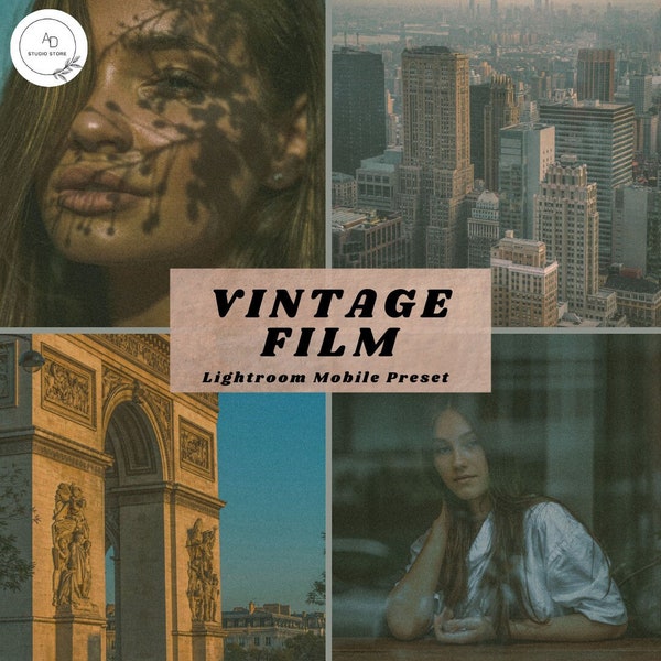 Mobile Lightroom Preset, Instagram Preset | Vintage Film Aesthetic