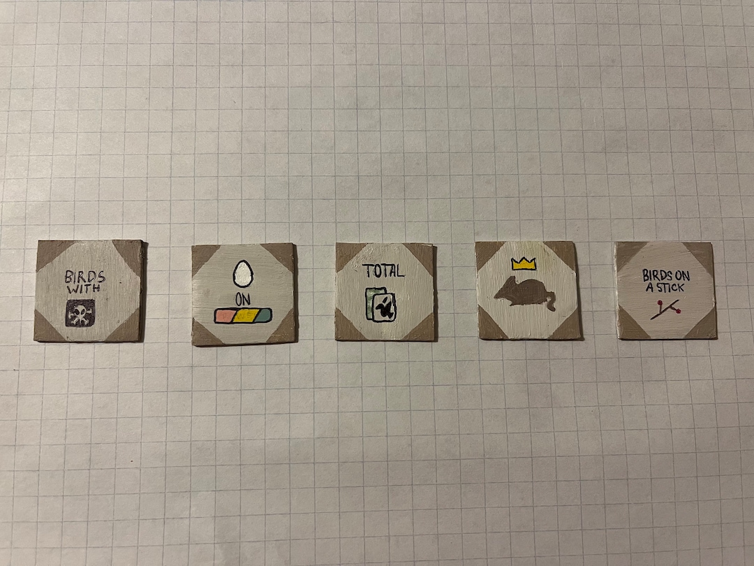 Wingspan Custom Expansion end of Round Goal Tiles Etsy