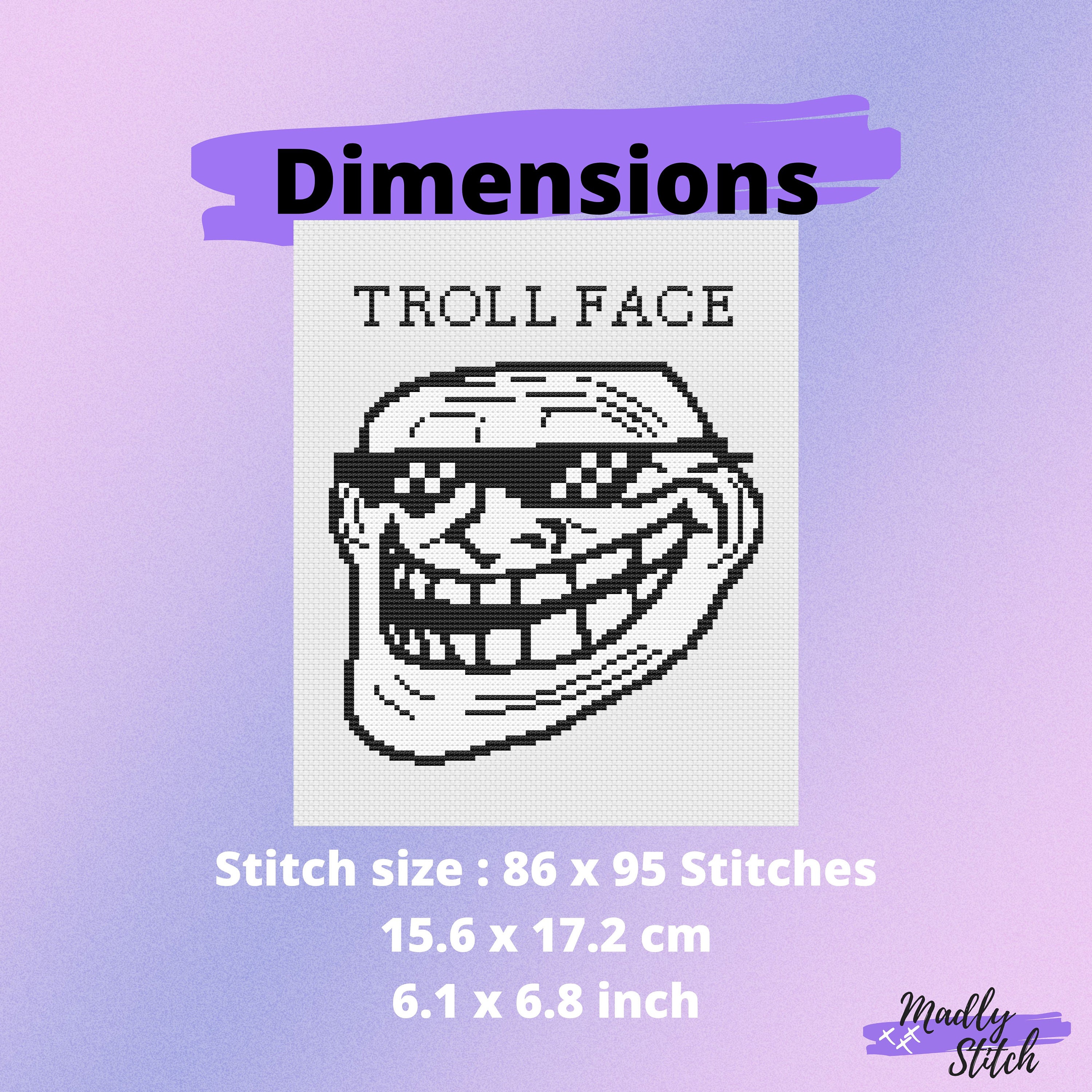 Ascii Art Troll Face Small 25 - if7xwb1