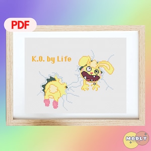 Happy Tree Friends Cross Stitch Pattern: K.O. by Life (PDF Pattern)