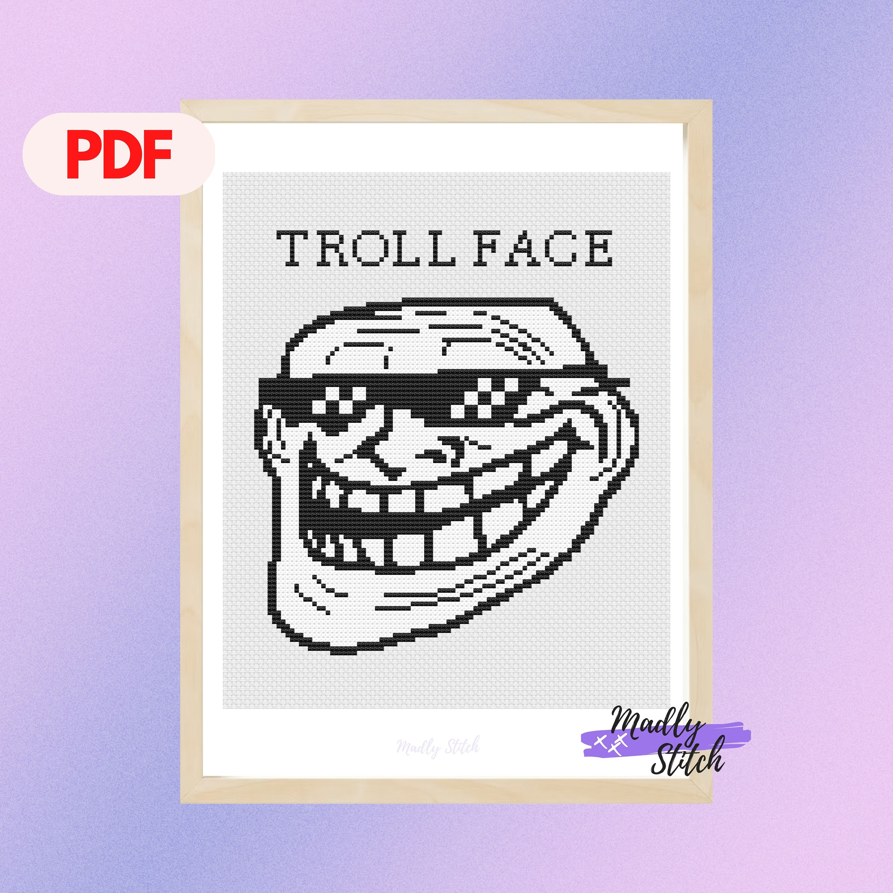 Sad Trollface Art Board Prints for Sale