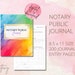 see more listings in the Notary Journals section