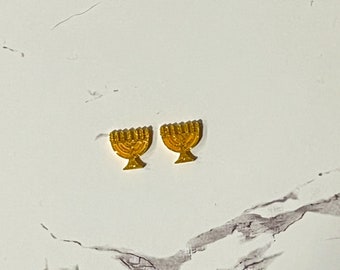 Menorah Earrings