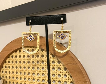 Gold Evil Eye Earrings