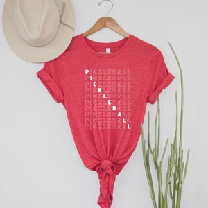 Pickleball T-Shirt | Modern Pickleball Short Sleeve Unisex Tee | Women&#39;s and Men&#39;s Pickleball Shirt | Best Pickleball Gifts